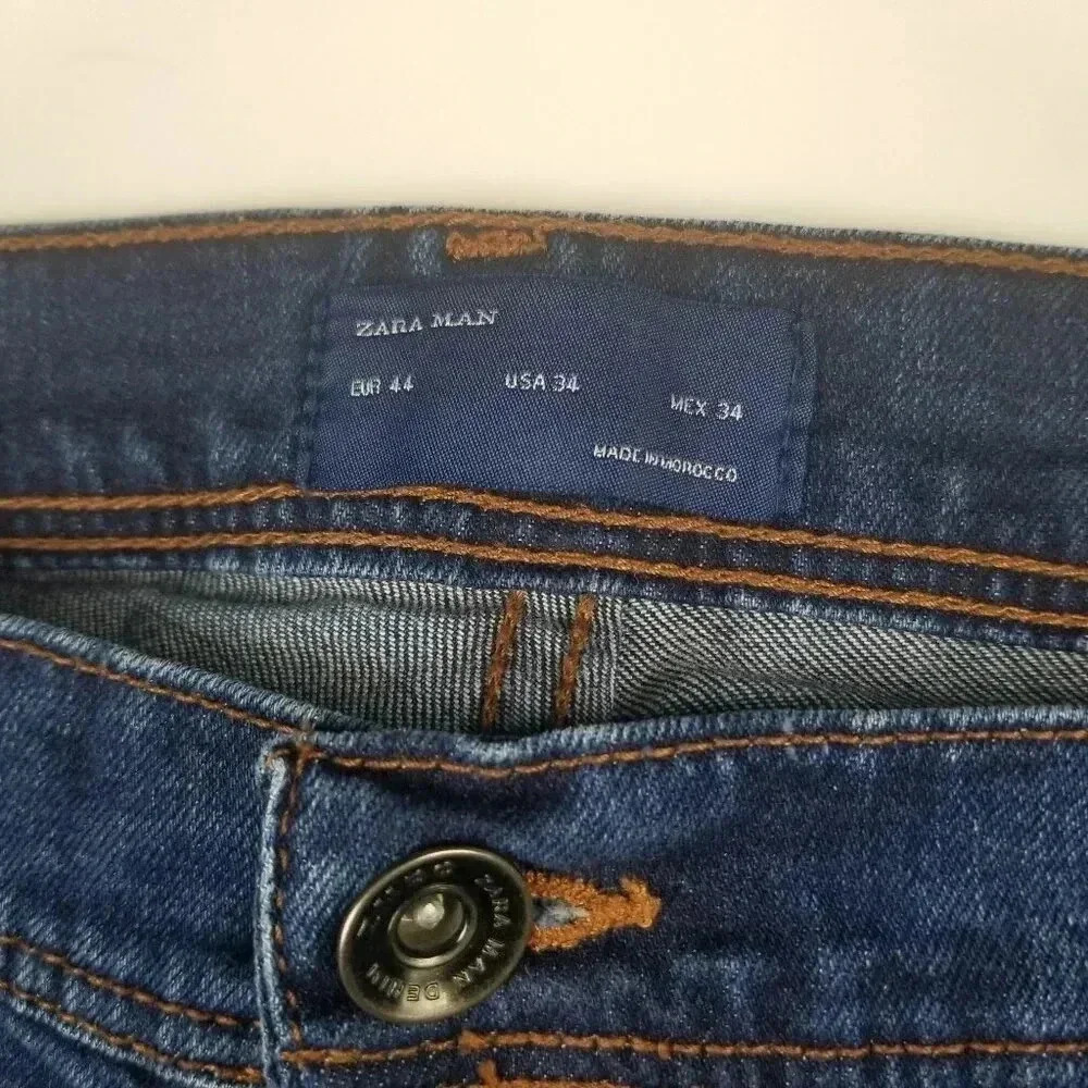 Zara Man Denim Jeans Size 34 - Picture 2 of 6